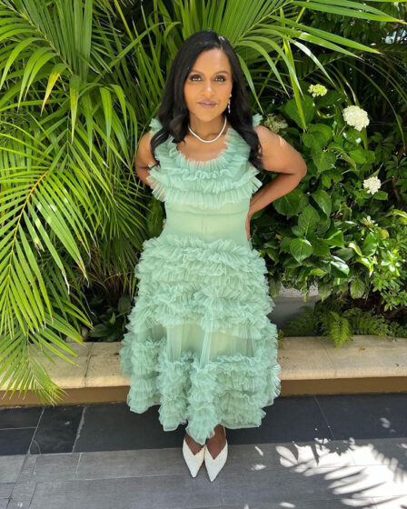 Mindy Kaling Wore Molly Goddard For The 'Gram