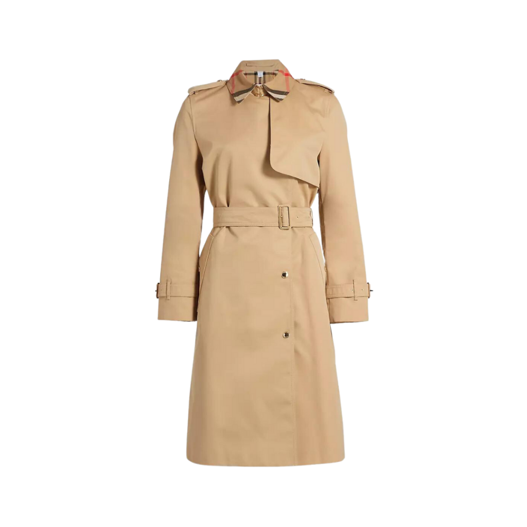 Burberry autumn layering sand ridge belted trench coat luxury designer coats