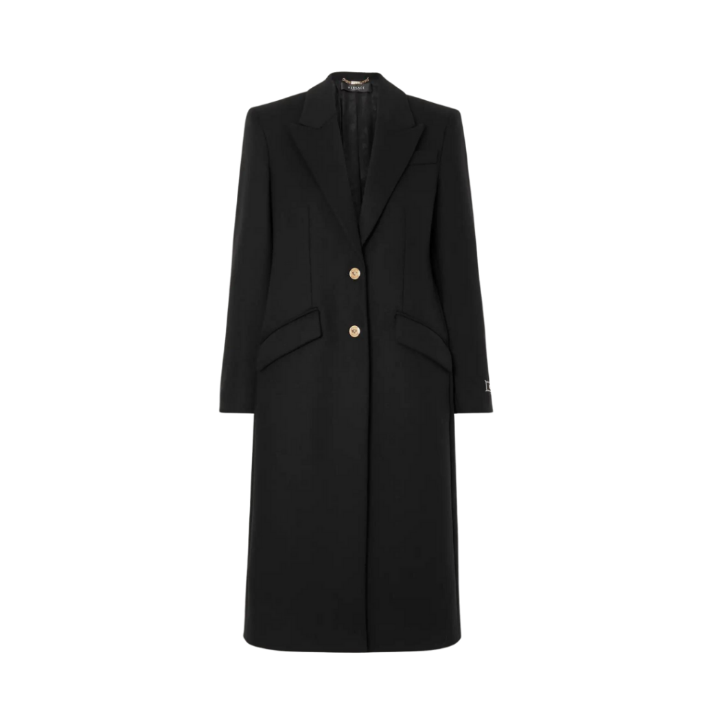 Versace wool blend coat fall fashion luxury designer coats peacoats