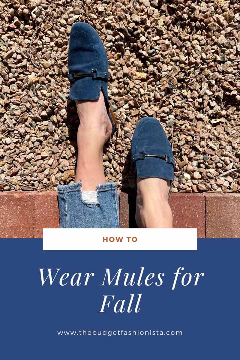 Wear mules for fall by Budget Fashionista.