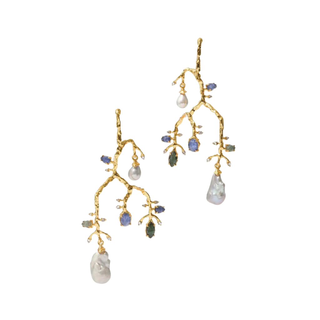 Alexis Bittar Pearl & Stone statement earrings fall jewelry trends
