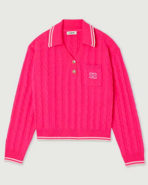 Sandro Cable Knit Sweater
