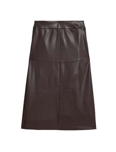 Leather-look skirt £35, marksandspencers.com