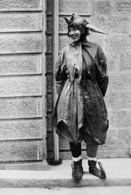Student in Halloween costume at the University of Wisconsin, c1915.