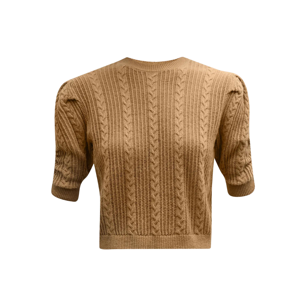 Frame Pointelle Cashmere-Wool Cropped Sweater in fall 2023 trends