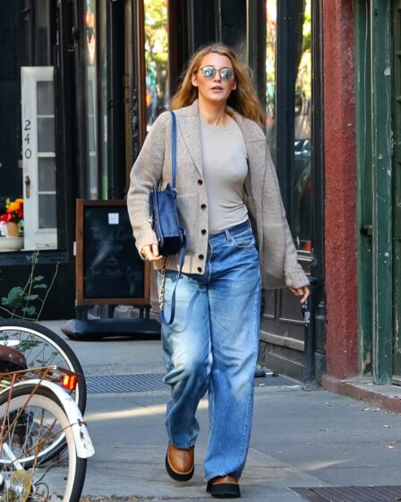 Blake Lively is seen on October 26 2023 in New York City.