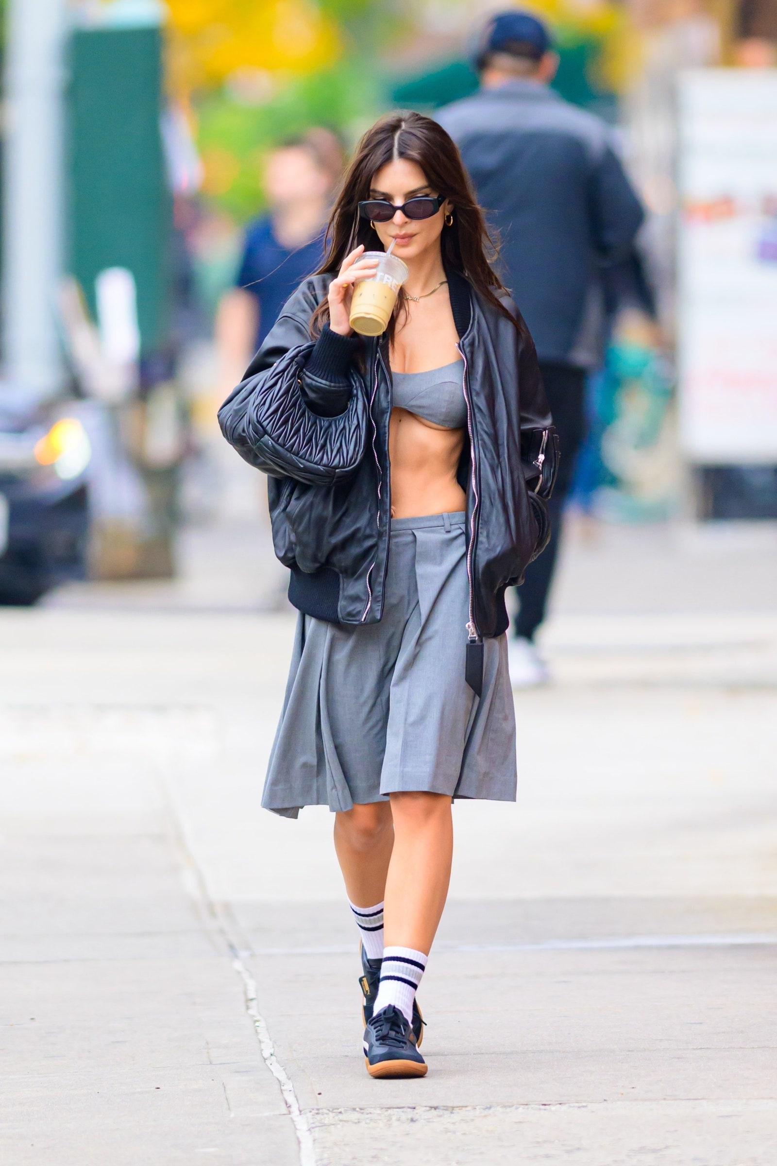 Emily Ratajkowski Dodges a Dress Code Violation in Her Riff on a ...