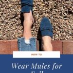 Wear mules for fall by Budget Fashionista.