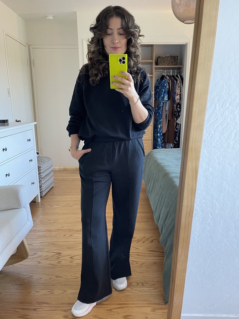 Old Navy Wide-Leg Sweatpants and Crewneck Sweatshirt Review - Fashnfly