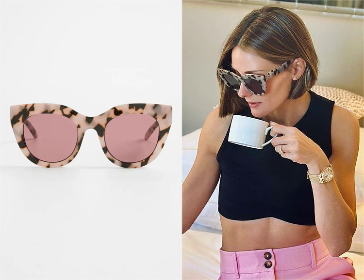 Olivia Palermo's Le Specs Air Heart Sunglasses - Fashnfly