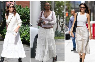 Sasha Obama & more celebs are pushing Boho skirts this fall
