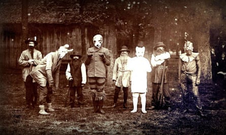 Vintage halloween costume; time and place unknown.