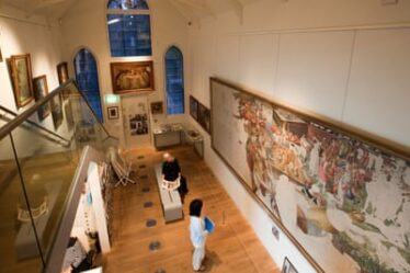 Inside the Stanley Spencer Gallery in Cookham, Berkshire