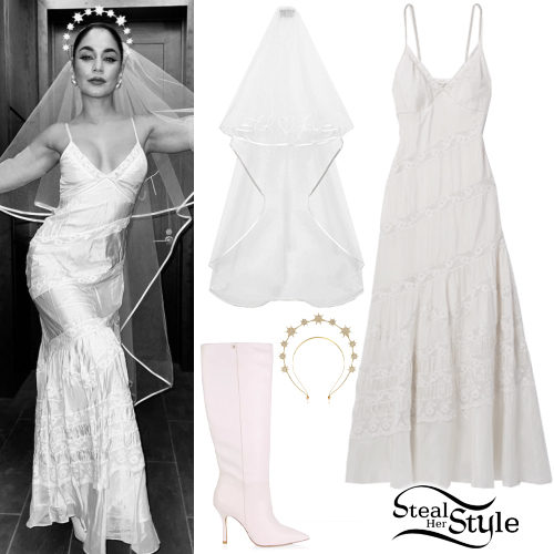 Vanessa Hudgens: Bride in White Costume