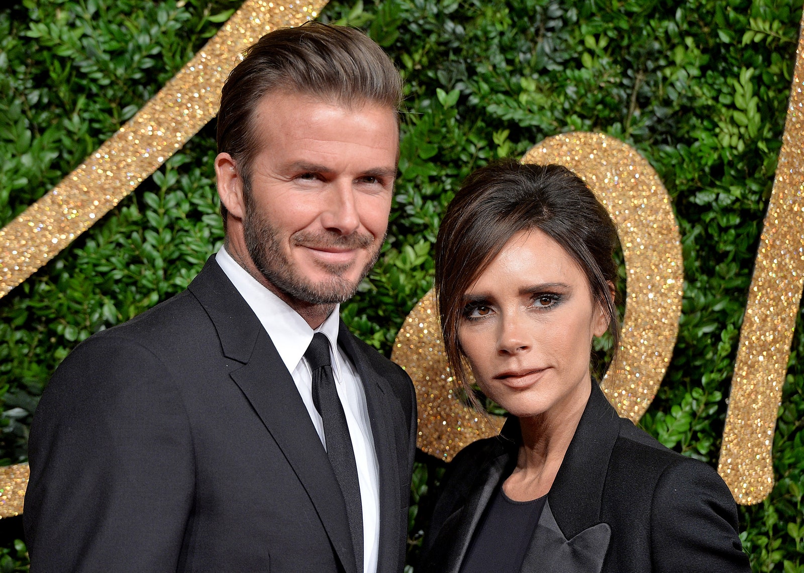 LONDON ENGLAND  NOVEMBER 23  David Beckham and Victoria Beckham attend the British Fashion Awards 2015 at London...