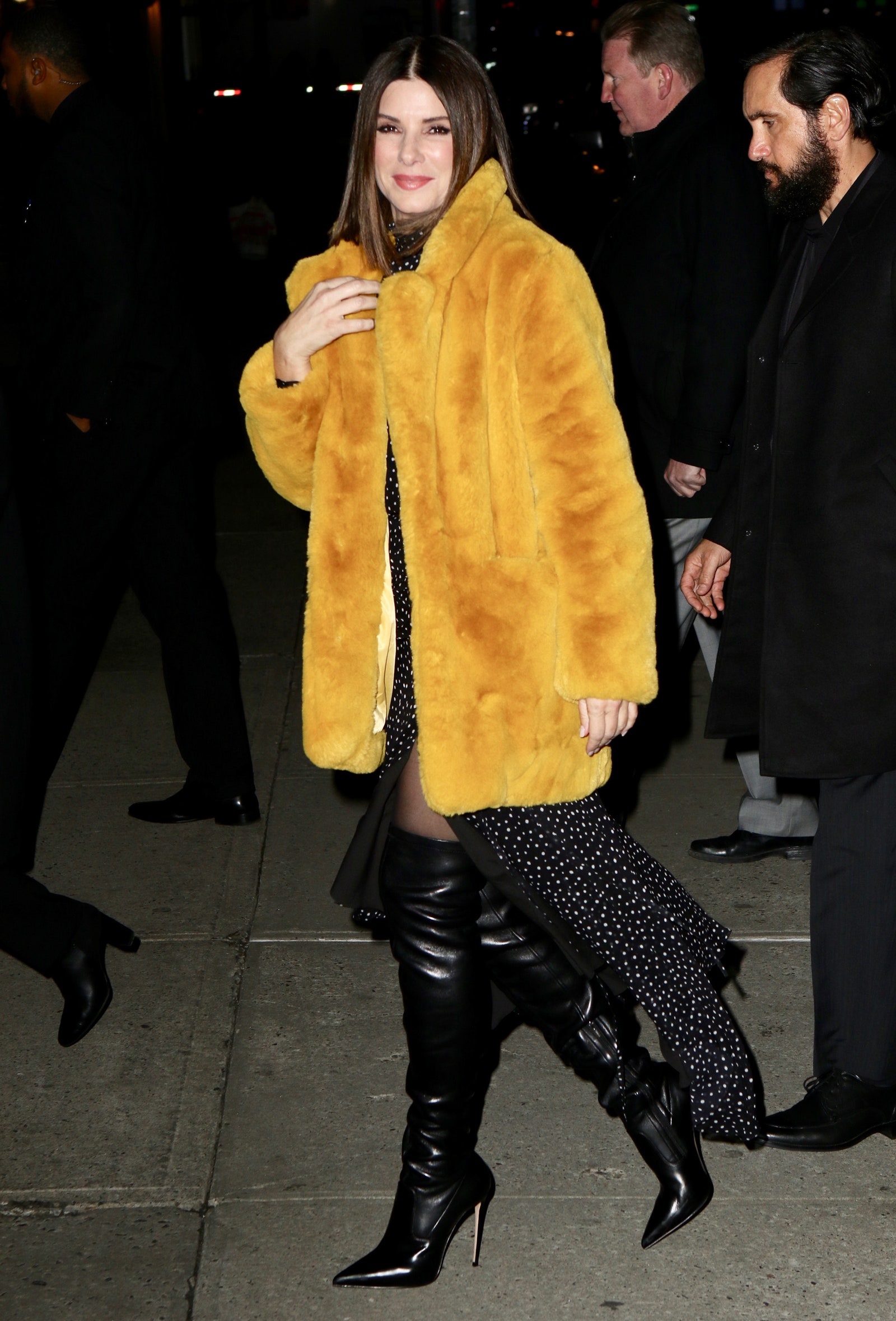 Sandra Bullock in NYC on December 17 2018.