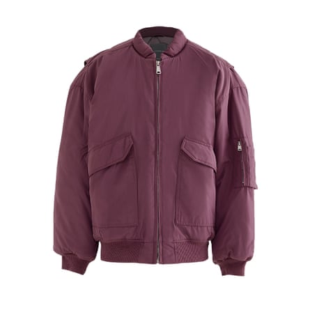 purple bomber jacket
