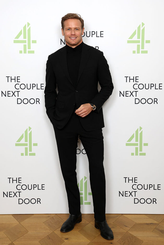 Sam Heughan attends the BAFTA TV Preview of "The Couple Next Door" at BAFTA on November 01, 2023 in London, England. 
