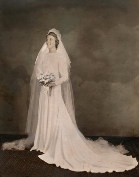 Stephanie Jay grandmother Beryl in her wedding dress