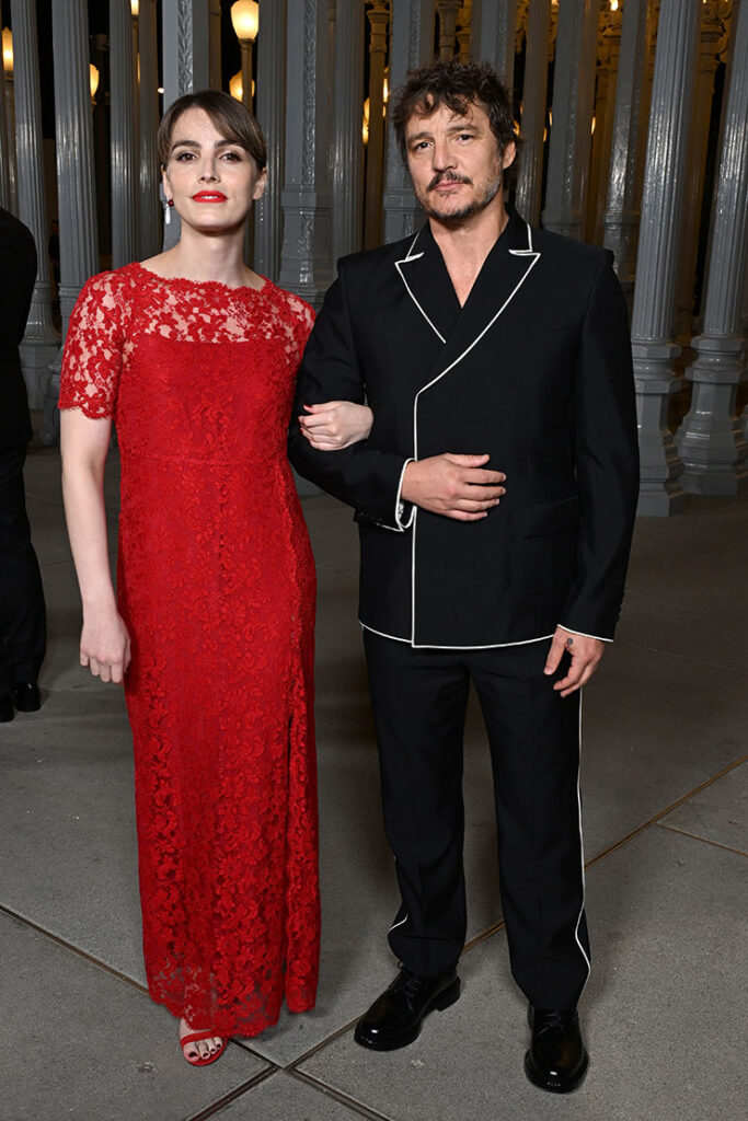 Lux Pascal and Pedro Pascal, wearing Gucci, attend the 2023 LACMA Art+Film Gala