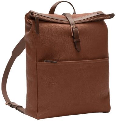 Mismo Express Leather Roll Top Backpack