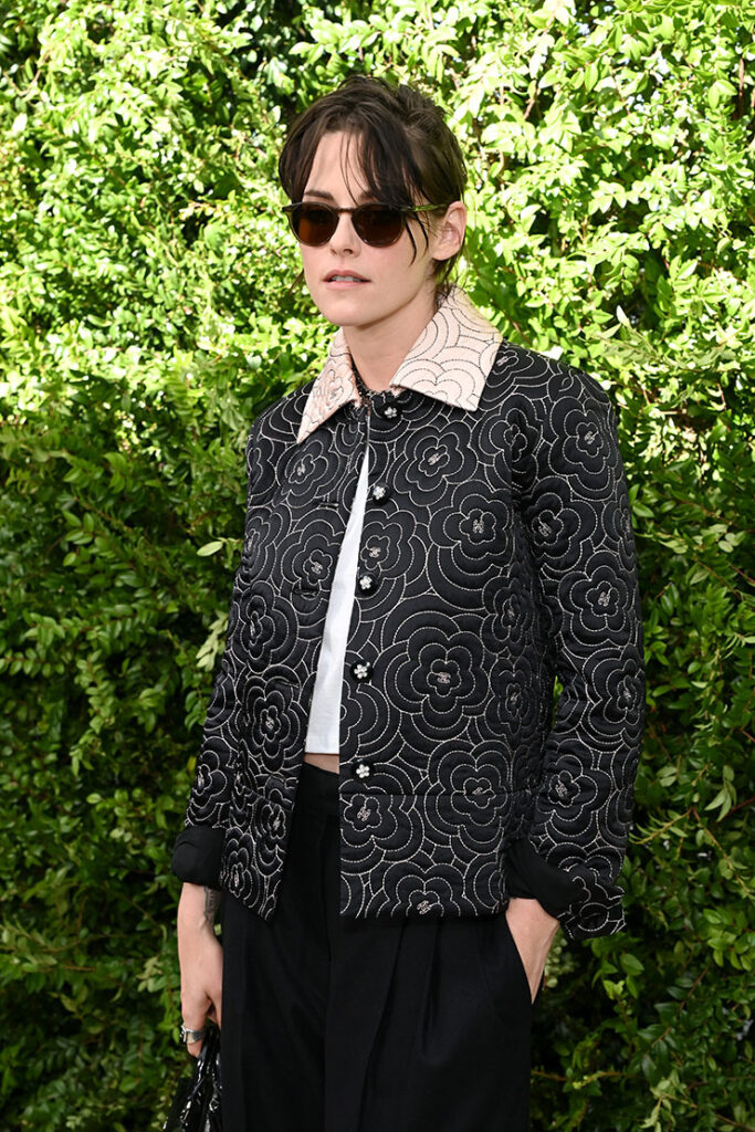 Kristen Stewart, wearing CHANEL, attends the Academy Women's Luncheon Presented By CHANEL at the Academy Museum of Motion Pictures 