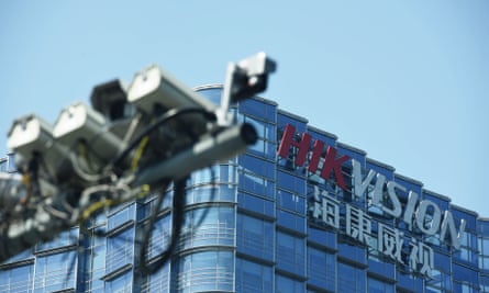 This file photo taken on May 22, 2019 shows the Hikvision headquarters in Hangzhou, in eastern China’s Zhejiang province.