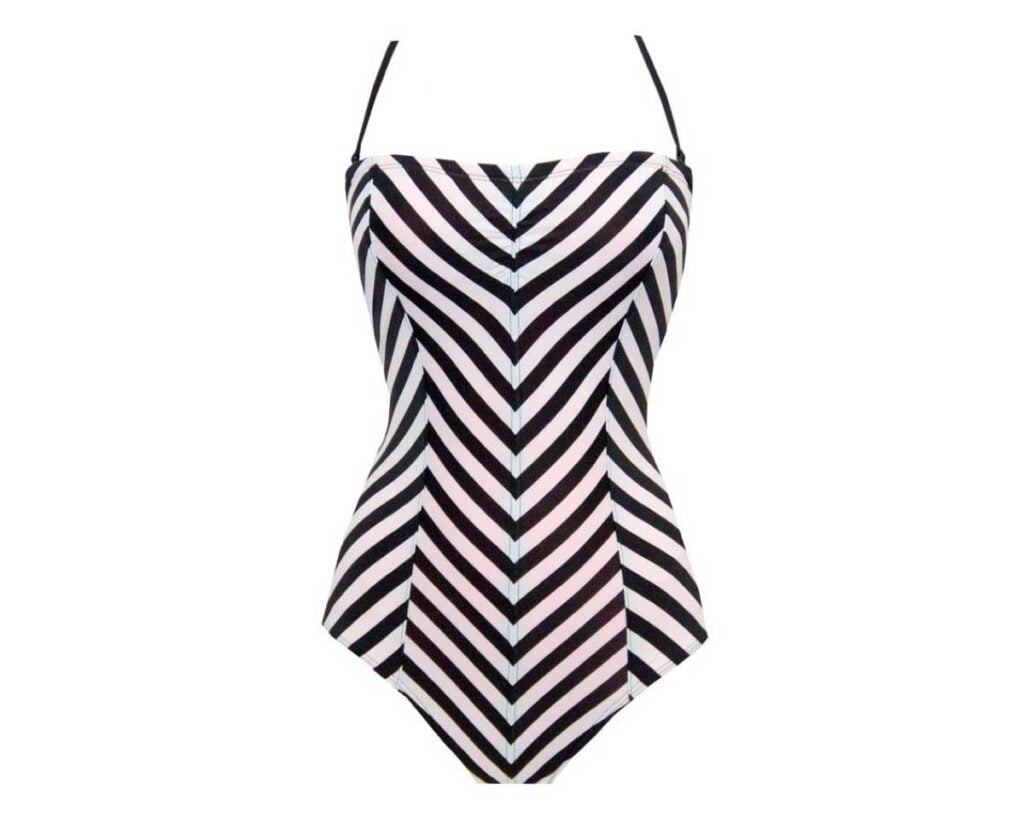 Swimsuit: Sexy Striped One-Piece