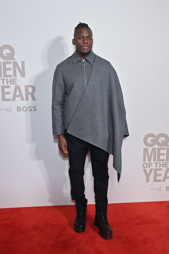 Maro Itoje arrives at the GQ Men of the Year Awards