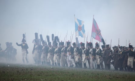 A re-enactment of the Battle of Austerlitz.