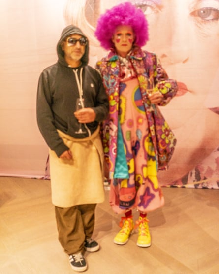 Rich Pelley with Grayson Perry.
