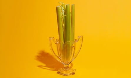 Vintage glass celery vase.