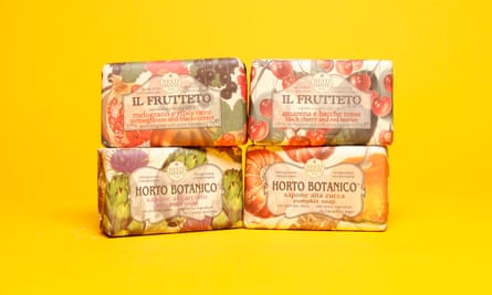 Italian fruit and vegetable soaps.