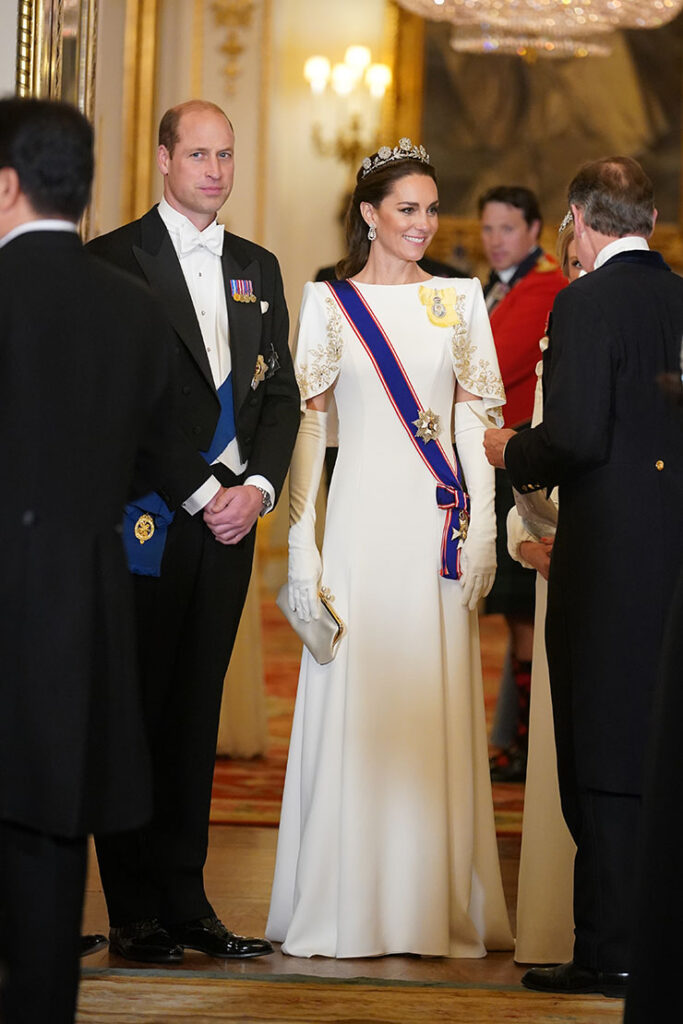 Catherine, Princess of Wales Wore Catherine Walker & Jenny Packham For The State Visit Of The President Of The Republic Of Korea