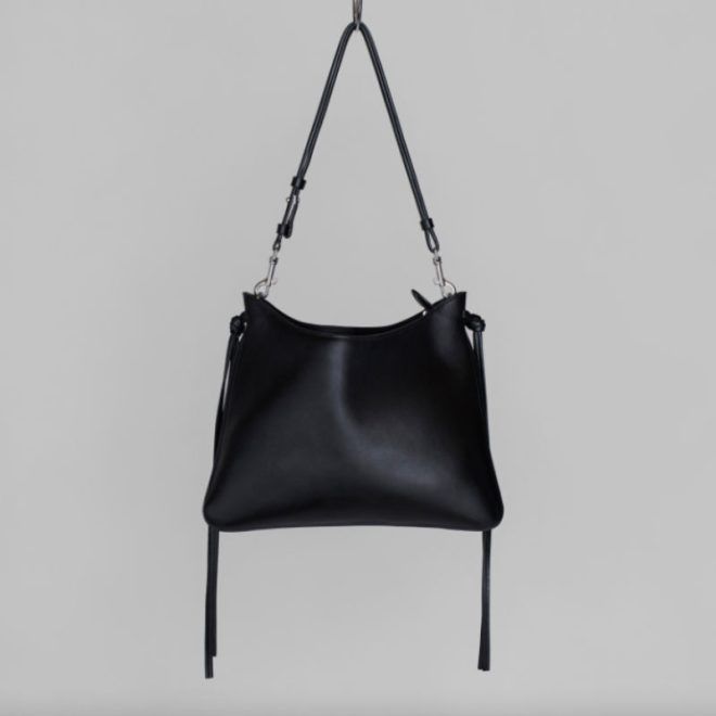 Gig Bag in Black Leather