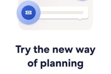 A screenshot from Expedia’s app, suggesting ChatGPT for travel planning