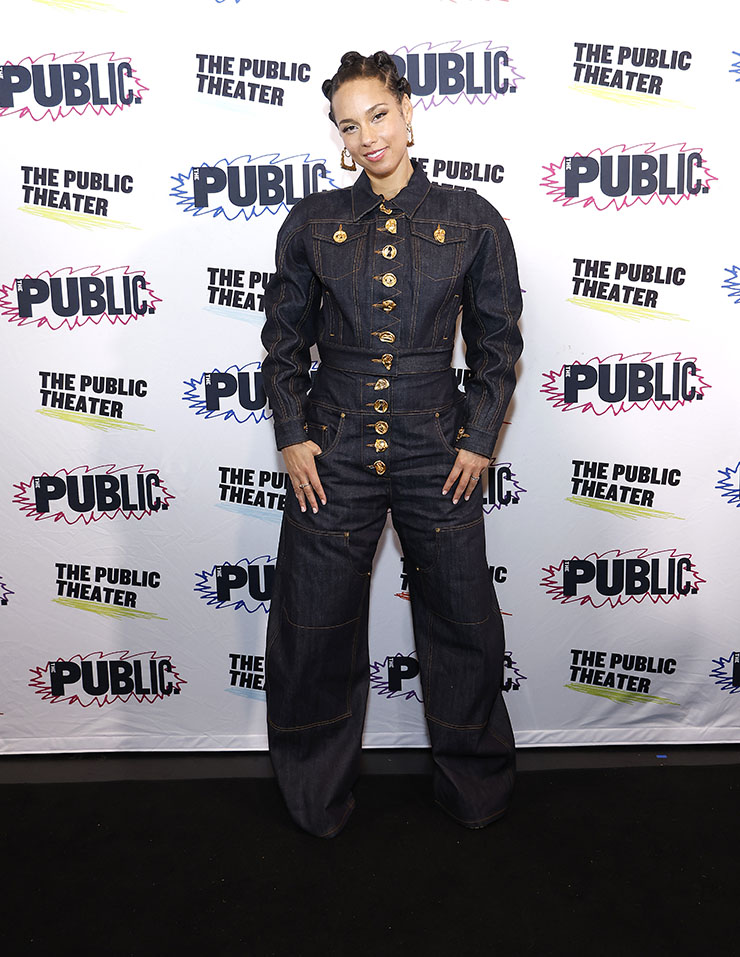 Alicia Keys Wore Schiaparelli To The 'Hell's Kitchen' Opening Night