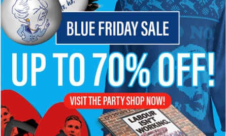 Conservatives’ ‘Blue Friday sale’.