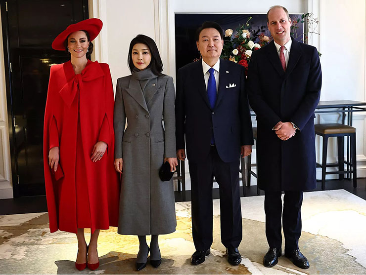 Catherine, Princess of Wales Wore Catherine Walker & Jenny Packham For The State Visit Of The President Of The Republic Of Korea