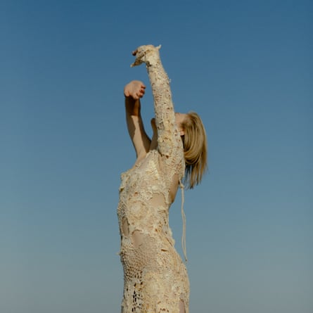 Dasha Tsapenko’s mycelium wedding dress created by her atelier