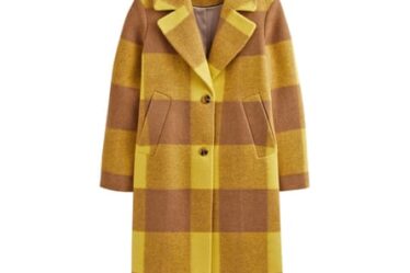 Yellow check coat