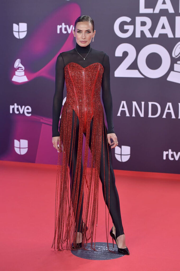 Nieves Álvarez Wore José Luis Díaz Megía To The 2023 Latin Grammy Awards