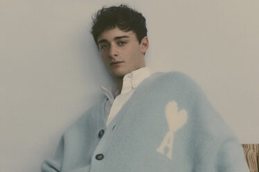 Noah Schnapp Stars In AMI's Cloudy Wool Knitwear Campaign