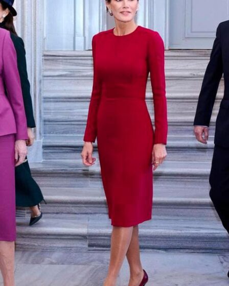 Queen Letizia has us thinking about red dresses for the holidays