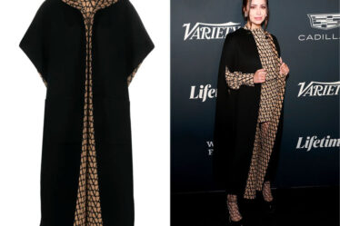 Sofia Carson's Valentino Toile Iconographe Reversible Coat