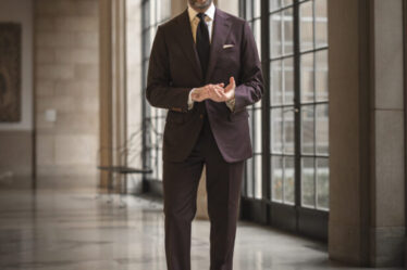 The Burgundy Suit for Men