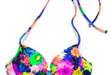 floral bathing suit top image
