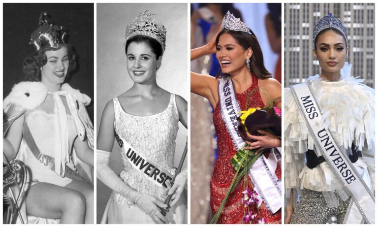 The evolution of Miss Universe crowns - Fashnfly