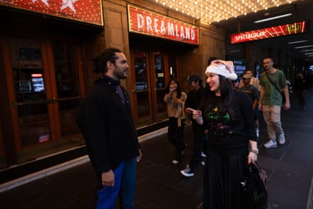 Nick Afoa outside Her Majesty’s Theatre in Melbourne