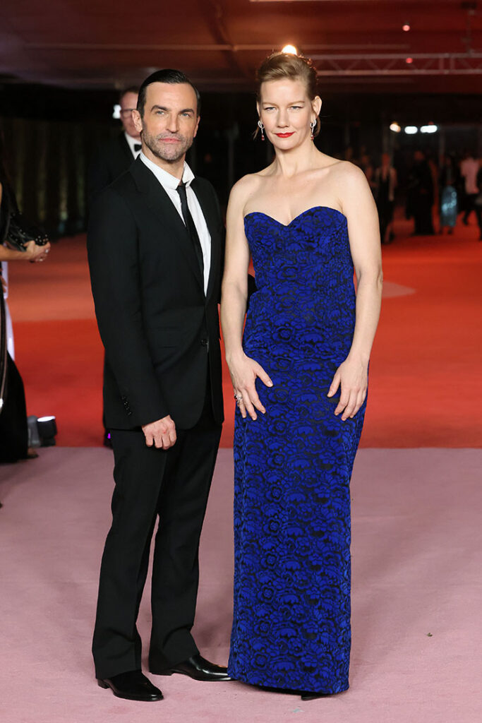 Nicolas Ghesquière and Sandra Hüller attend the 3rd Annual Academy Museum Gala at Academy Museum of Motion Picture